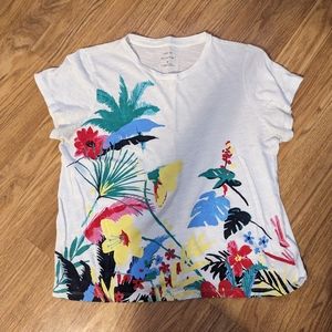 Floral Malibu Cropped Tee